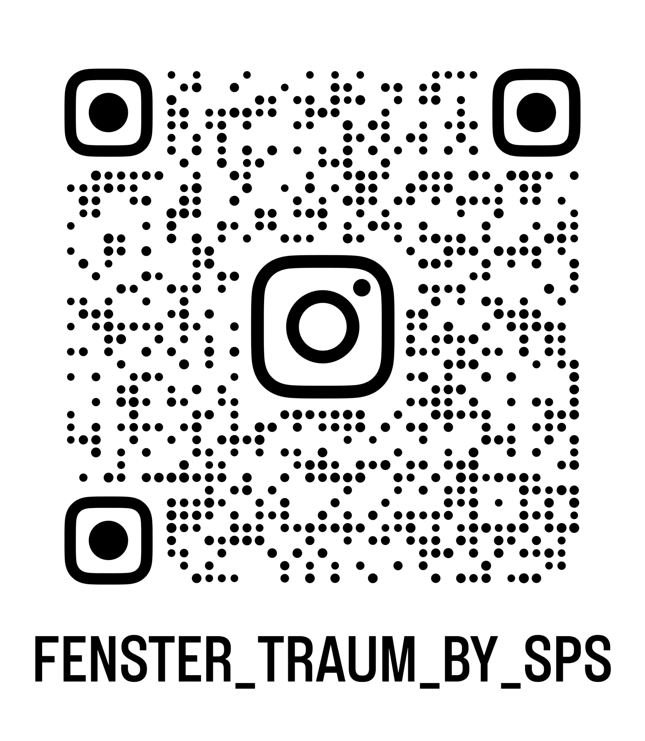 QR-Code für Instagram "FENSTER_TRAUM_BY_SPS"
